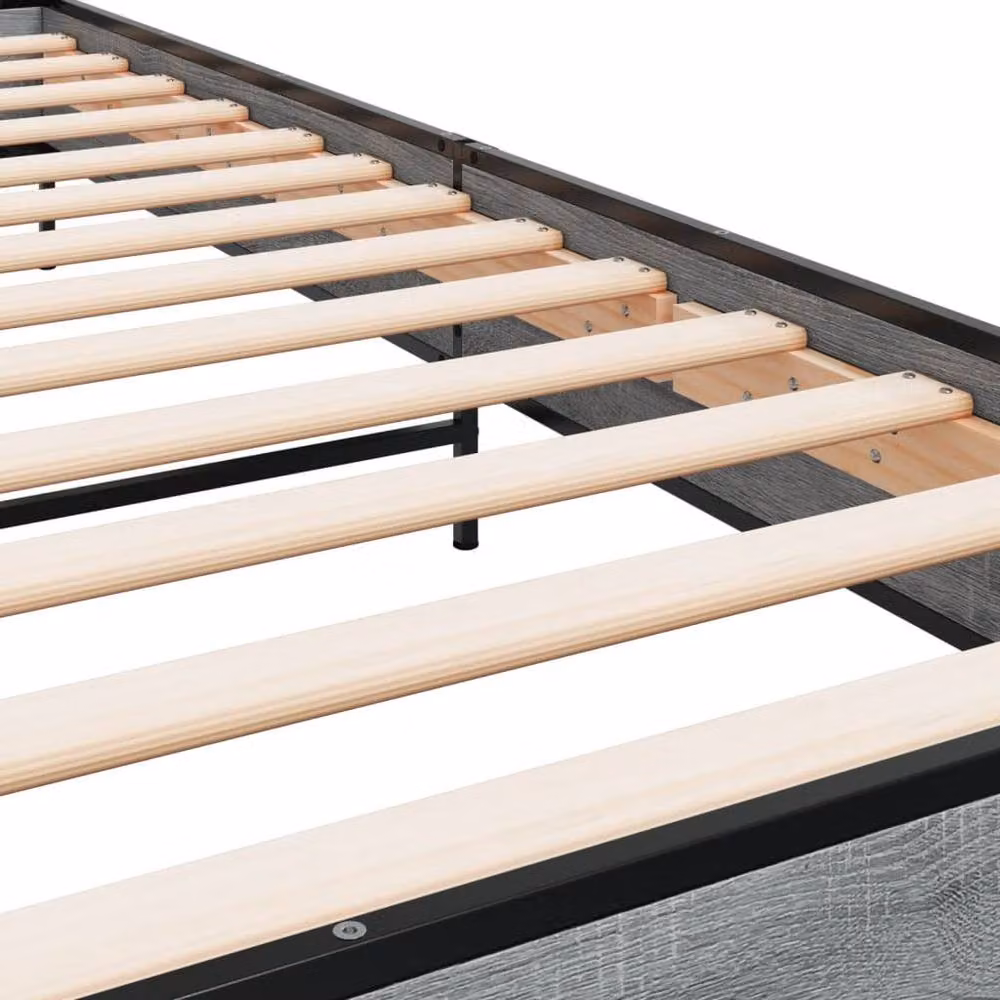 Berkfield Home Bed Frame in Grey Sonoma, W/D/H: 100 x 200 cm – 4