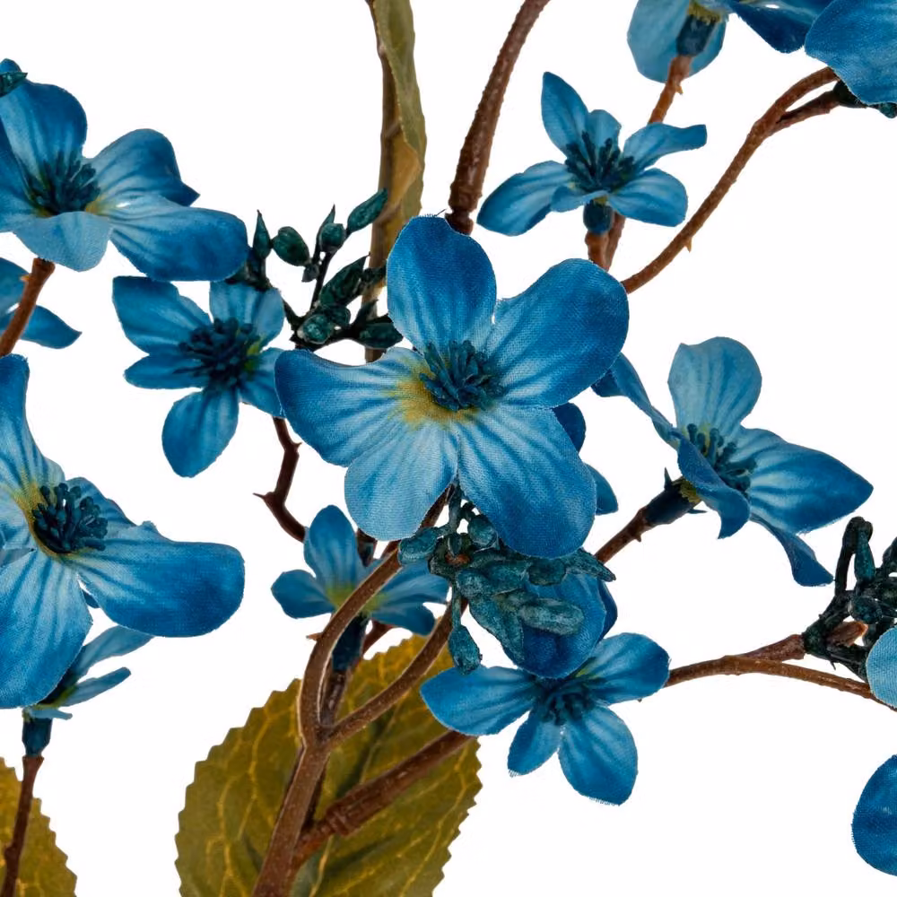 Hill Interiors Vernicia Fordii Artificial Flower Spray in Blue – 2