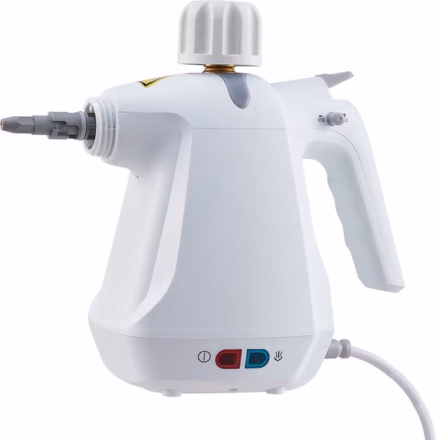 Livingandhome 1000W Handheld Steam Cleaner in White and Black