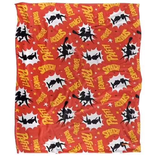 Netflix Asterix Obelix Big Fight Super Soft Microfibre Throw Blanket, White, W/D: 152 x 127 cm – 1