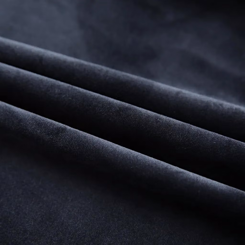 Berkfield Home Blackout Velvet Curtains, 2 Pack, Black, W: 140 cm, H: 175 cm – 3