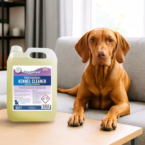 HugglePets Domestic Kennel Cleaner 5L, Fresh Violet Fragrance, Pet-Safe Disinfectant and Deodoriser, Yellow – 3