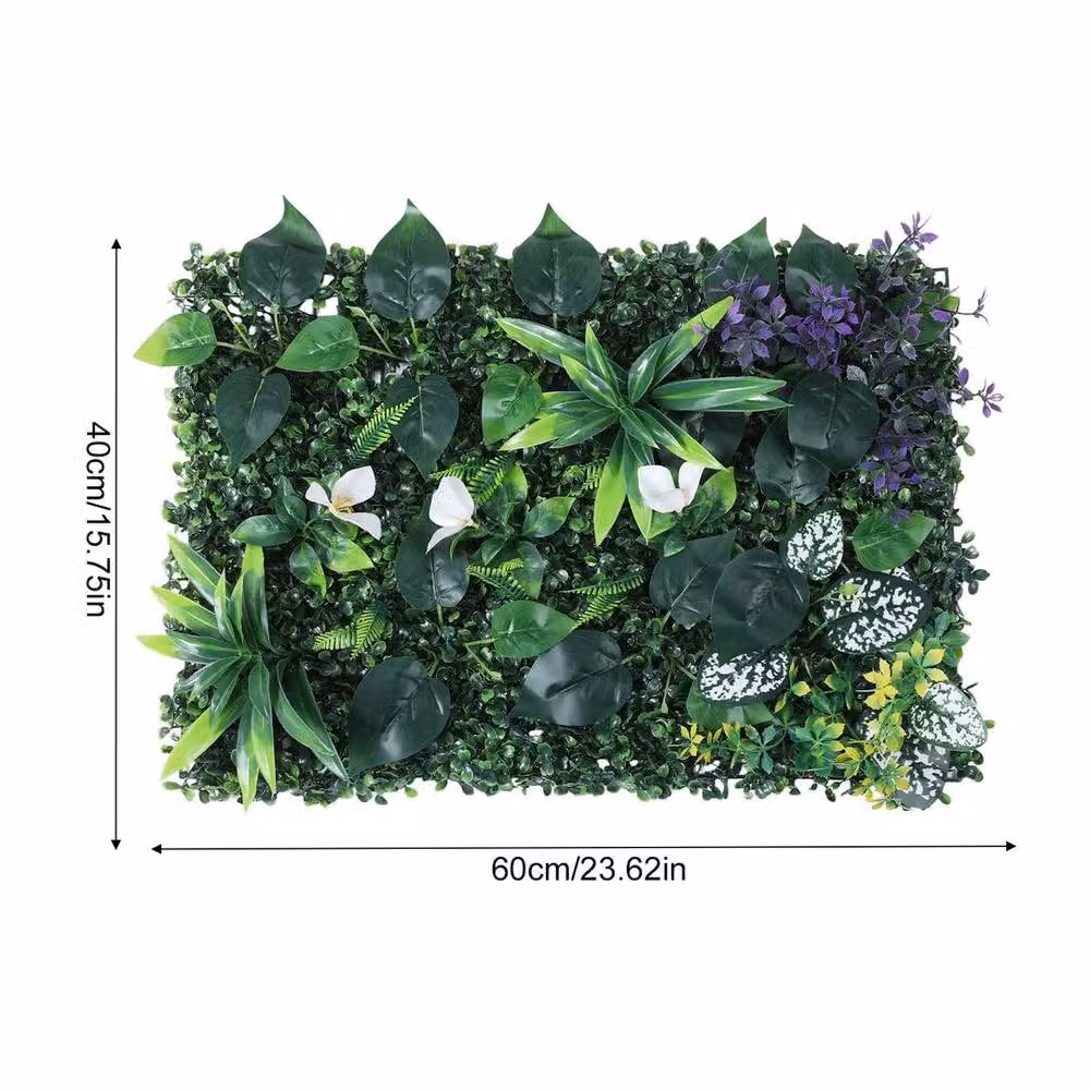 SPETLEK 6-Piece Artificial Grass Wall Panel Backdrop, Green – 2