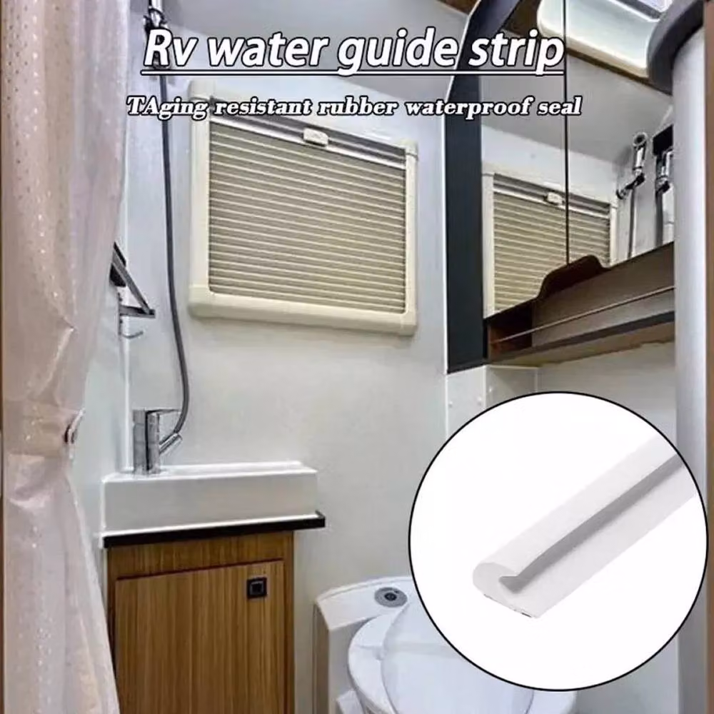 NESTLUNE Drip Stop Door Gutter Rain Deflector, White, W: 100 cm, H: 40 cm – 3