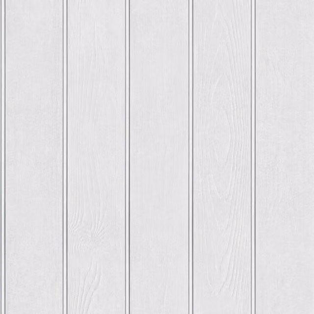 Belgravia White Beaded Wood Panel Striped Paper Wallpaper Roll
