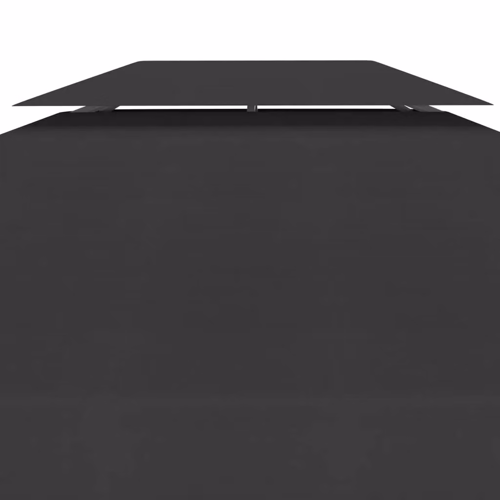 Berkfield Home 2-Tier Polyester Gazebo Top Cover, Black, W 4 m x D 3 m – 3