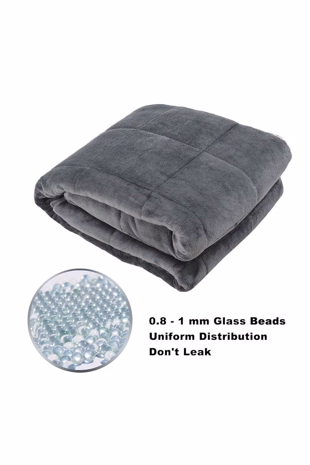 Living and Home Grey Ultra Soft Flannel Heavy Blanket, W: 150 cm, L: 200 cm – 4
