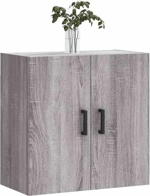 Berkfield Home Wall Mounted Grey Sonoma Cabinet W/D/H: 60 x 31 x 60 cm