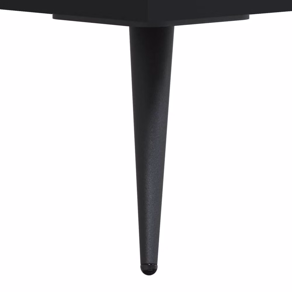 Berkfield Home Black Square Coffee Table W/D/H: 50 x 50 x 40 cm – 5