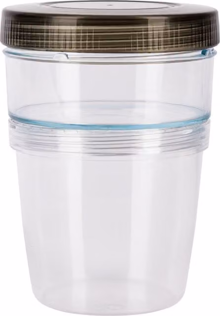 MasterClass Recycled Eco Snap Breakfast Pot, 500 ml, Grey