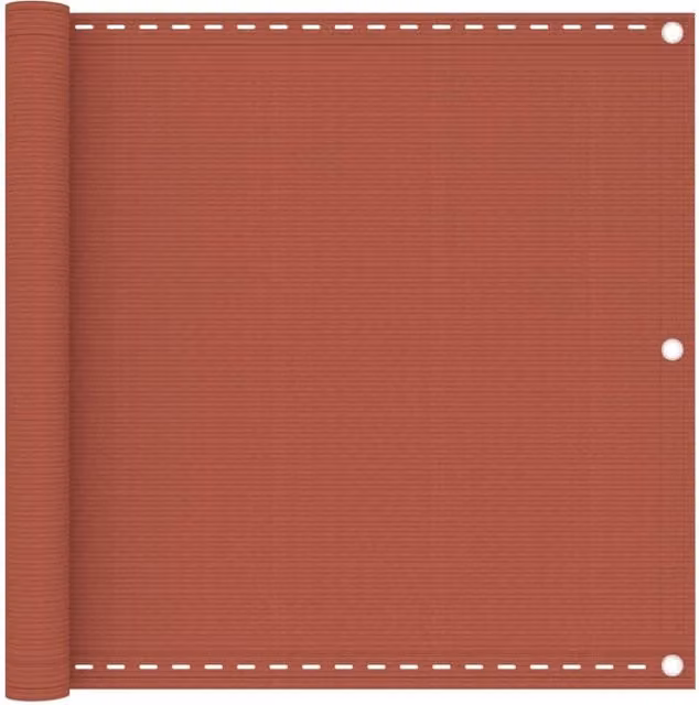Berkfield Home Balcony Screen in Terracotta Brown, W: 90 cm, H: 600 cm – 1