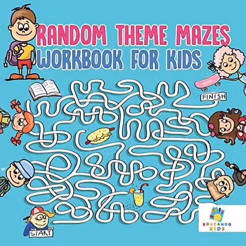 Educando Kids Random Theme Mazes Workbook for Children, Multicolour