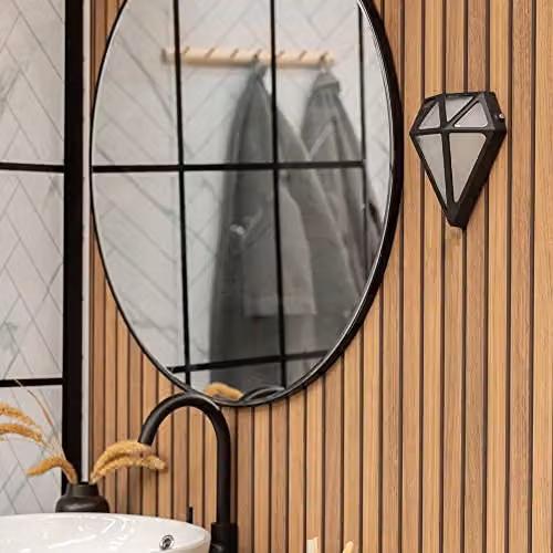 MiniSun ValueLights Modern Black Metal LED Wall Light Fitting IP65 for Indoor and Outdoor Use – 3
