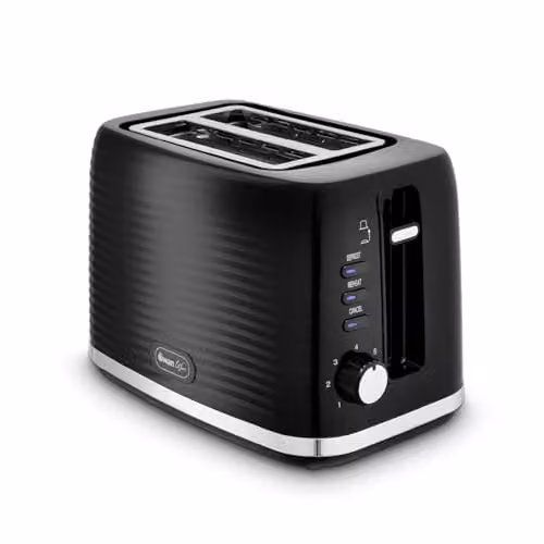 Swan Wave 2-Slice Toaster in Black, ST19034BLK – 1