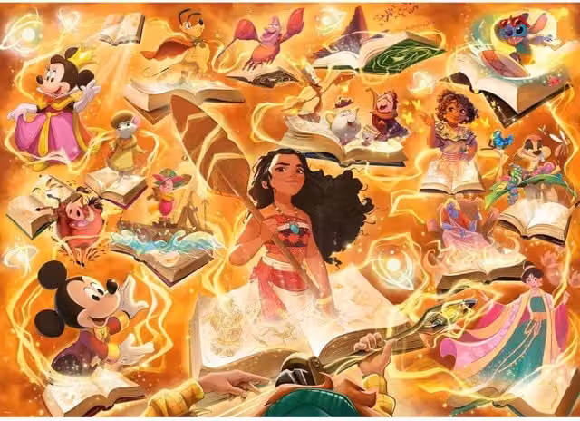 DLC Disney Glimmers of the Realm Amber 1000 Piece Jigsaw Puzzle in Yellow and Multicolour