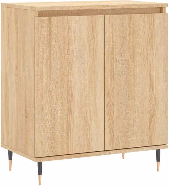 Berkfield Home Sonoma Oak Sideboard in Brown, W/D/H: 60 x 35 x 70 cm