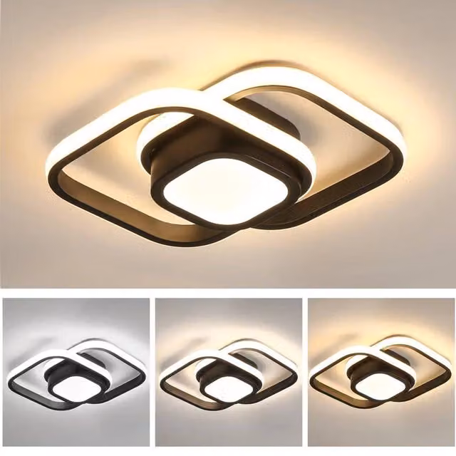 SPETLEK Modern Chic LED Ceiling Light Chandelier in Black