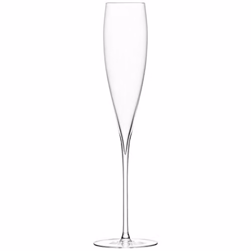 LSA International Savoy Champagne Flute, Set of 2, Transparent Glass, 200ml