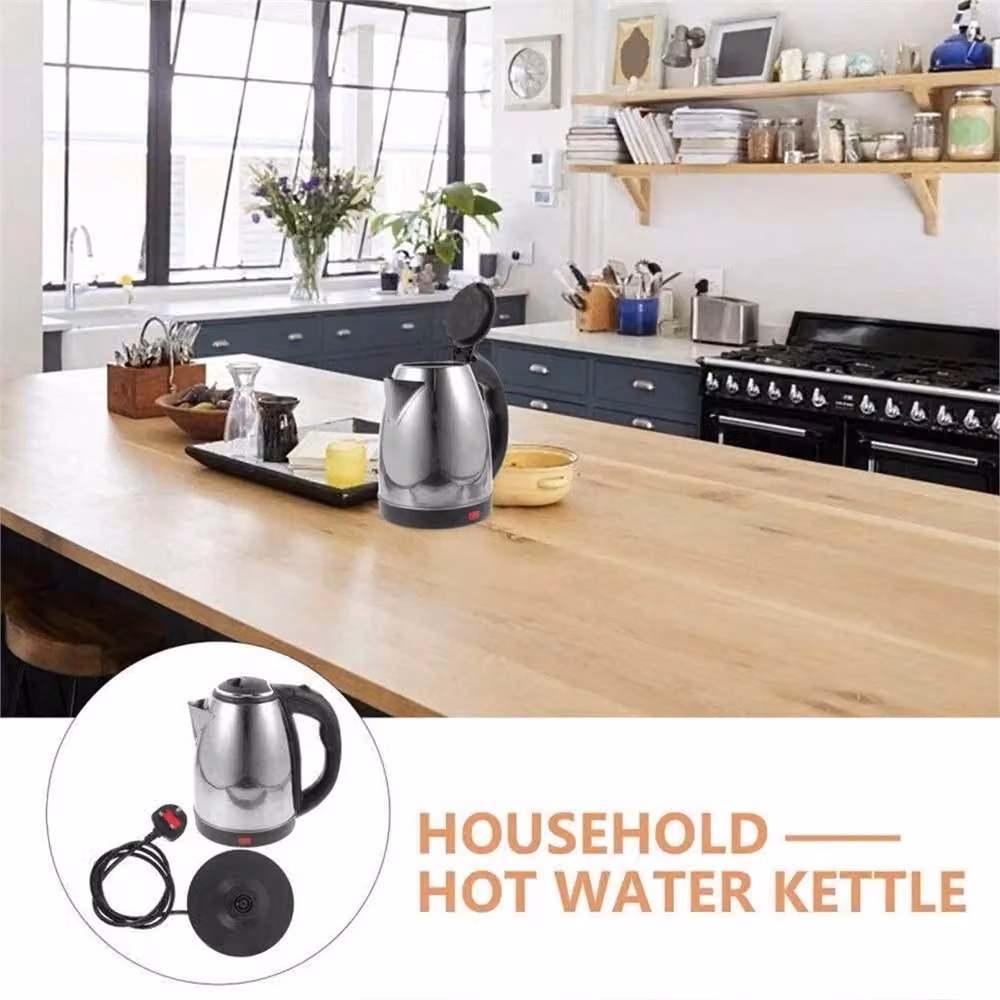 Nordara 2L Stainless Steel Cordless Electric Kettle with Auto Shut-off in Silver – 4