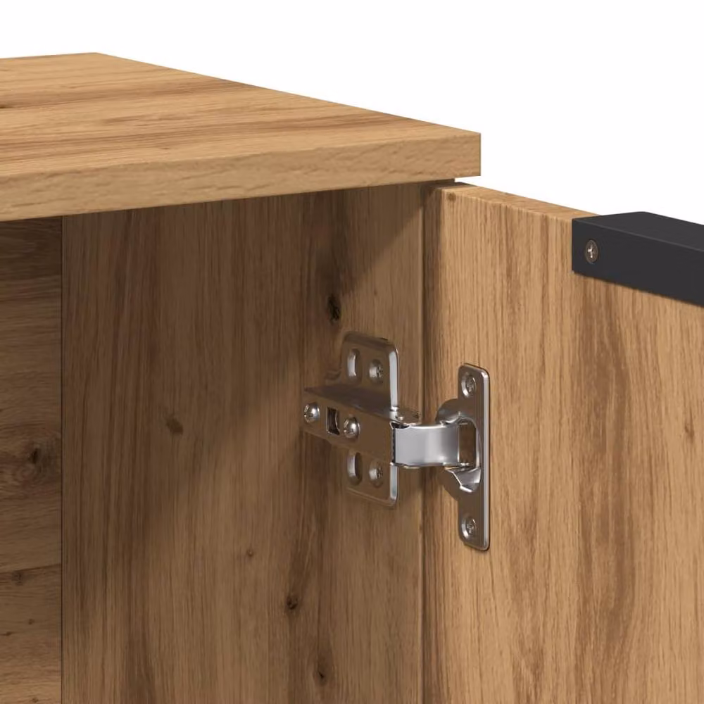 Berkfield Home Artisan Oak Sideboard in Brown, W/D/H: 60 x 30 x 70 cm – 5