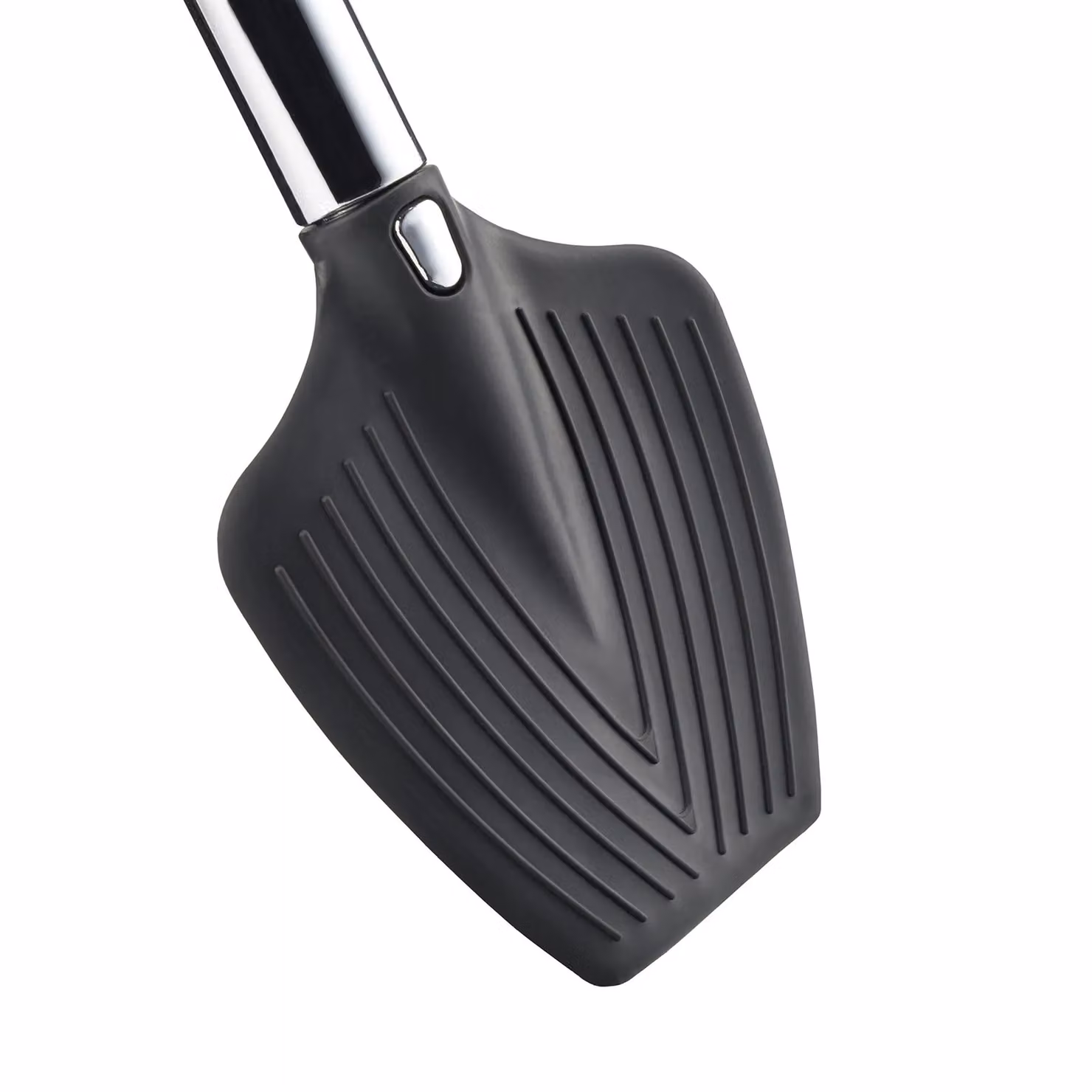 mysmartbuy Silicone Toilet Brush with Freestanding Base and Long Handle, Black and Silver, Height: 41 cm – 4