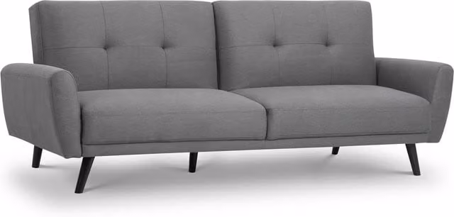 Julian Bowen Monza Grey Fabric Click Clack Sofa Bed