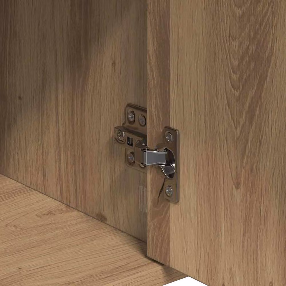 Berkfield Home Artisan Oak Sideboard in Brown, W/D/H: 60 x 31 x 70 cm – 3