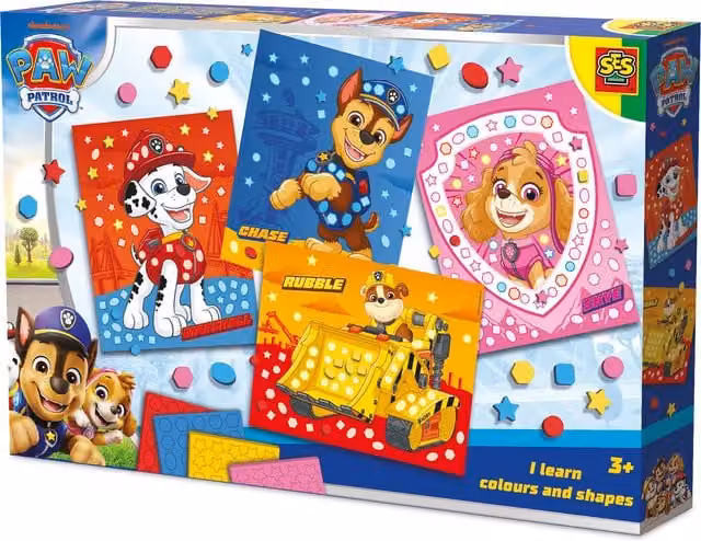 SES Creative Paw Patrol Shape Sorter Foam Toy in Red and Multicolour