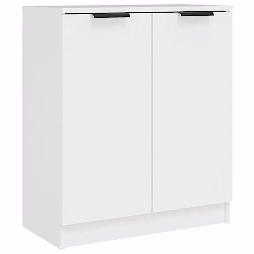 vidaXL White Minimalist Sideboard and Home Organiser in Engineered Wood – 1