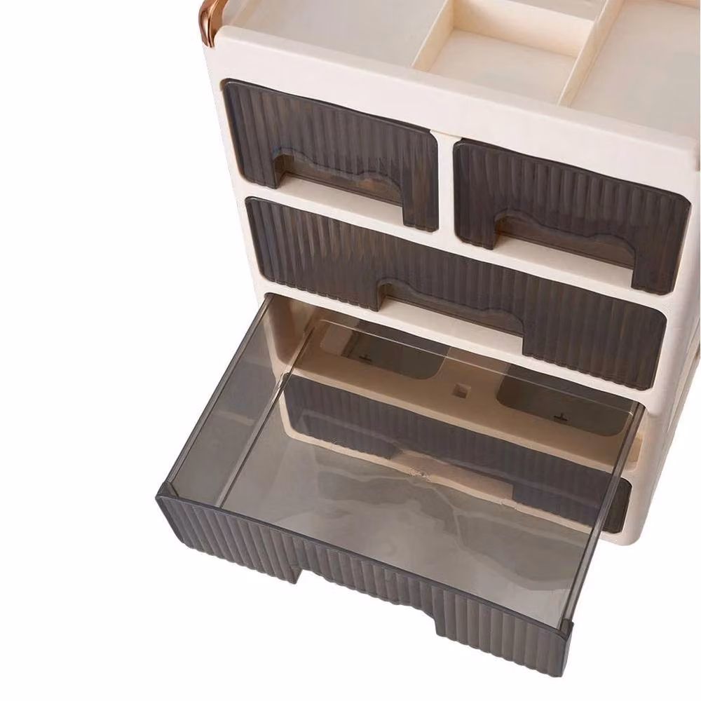 Kelvenix 4 Tier B Makeup Organizer and Cosmetic Storage Box in White – 2