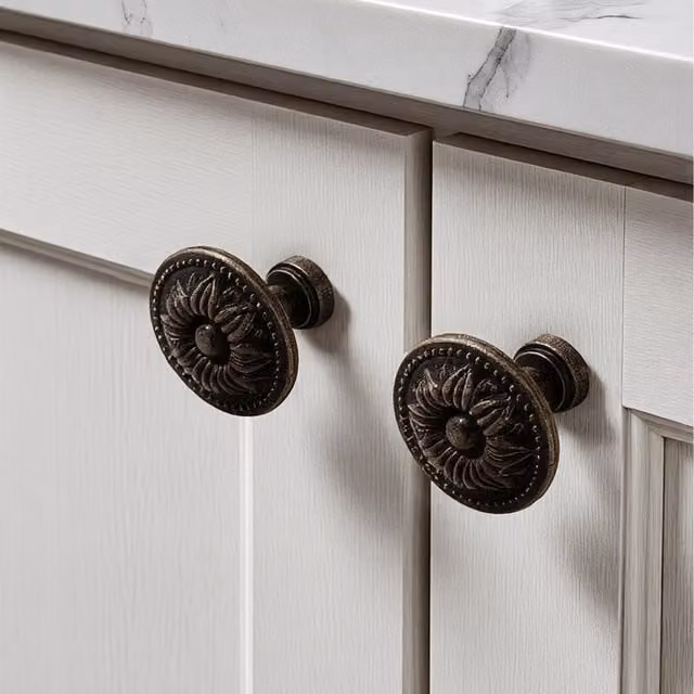 Lifeideas 6-Piece Zinc Furniture Knobs in Bronze
