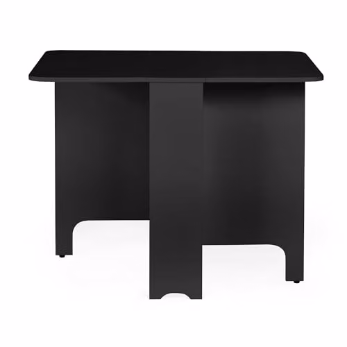 Julian Bowen Gatan Black Wood Drop Leaf Dining Table and 2 Chairs Set W/D/H: 70 x 80 x 100 cm – 3