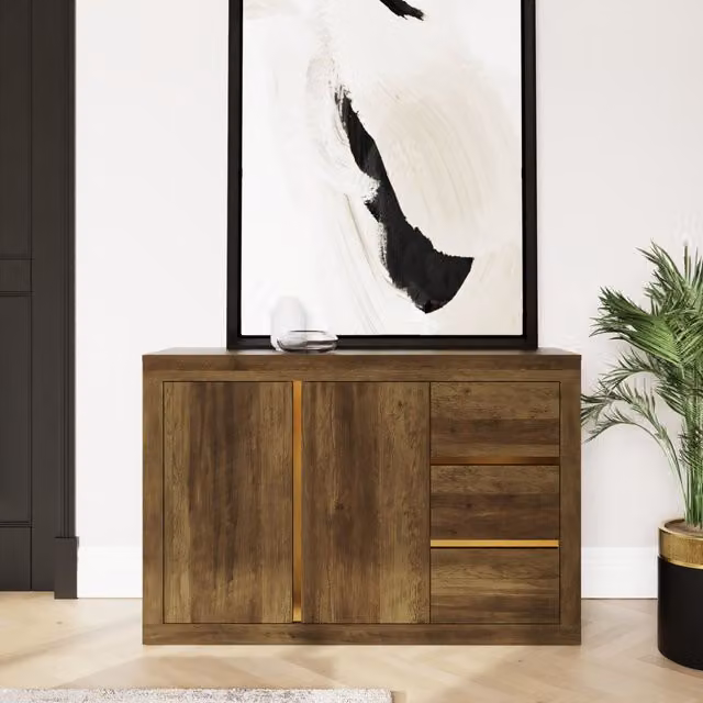 GFW Astley Modern Sideboard in Light Oak