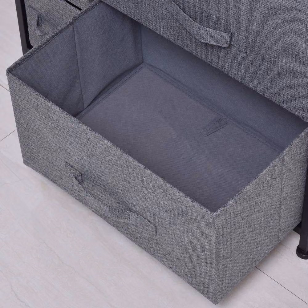 NESTLUNE 7-Drawer Chest of Drawers in Grey, W: 100 cm, D: 15 cm, H: 71 cm – 4
