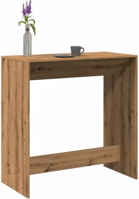 Berkfield Home Artisan Oak Bar Table in Brown, W/D/H: 102 x 50 x 103.5 cm