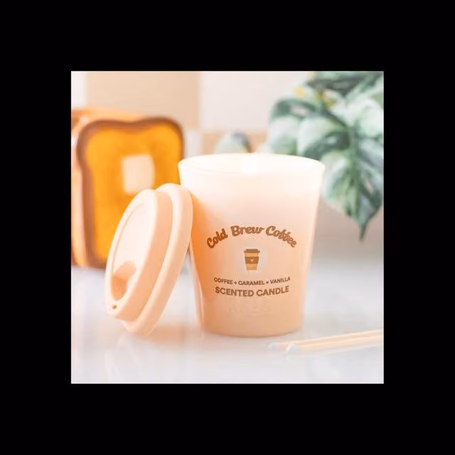 KDMD Brunch Club Cold Brew Coffee Scented Candle in Peach