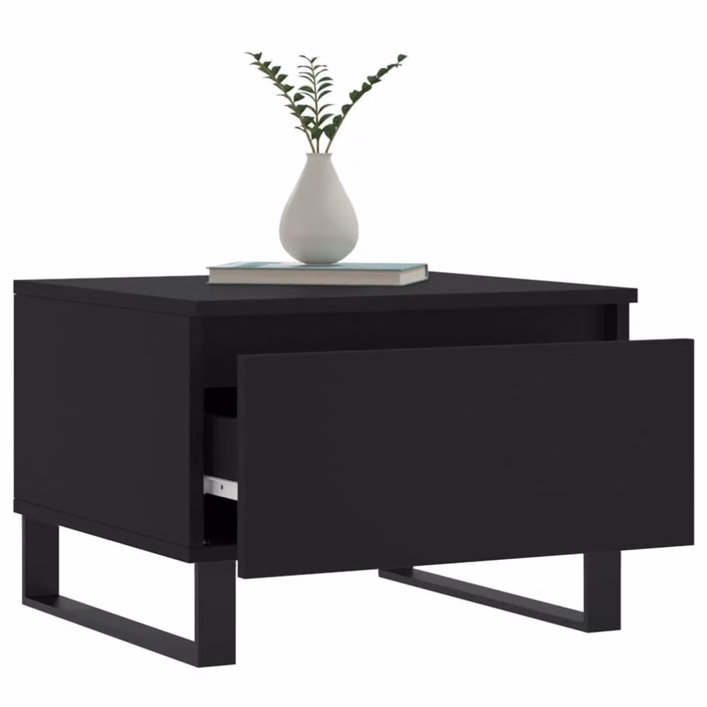 Berkfield Home Modern Nested Coffee Tables, Set of 2, Black, W/D/H: 50 x 46 x 35 cm – 2
