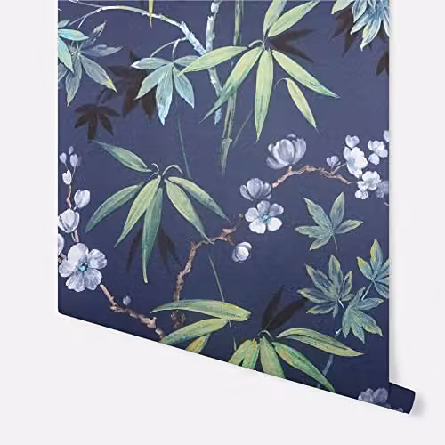 Arthouse Jasmine Garden Floral Botanical Wallpaper in Blue, Green and Purple – 3