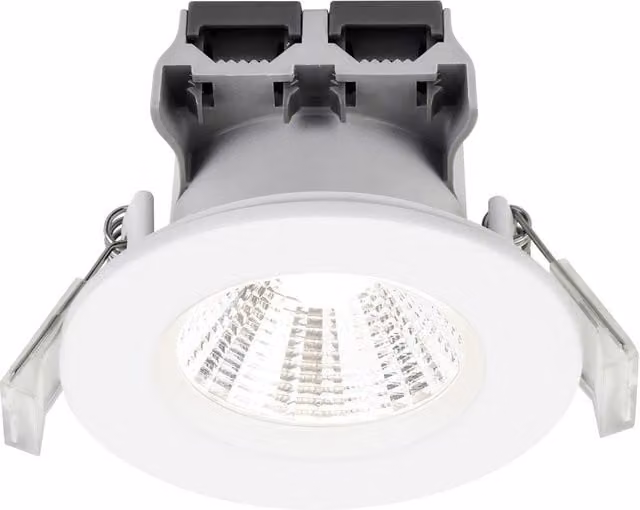 Nordlux Fremont LED Recessed Downlight, White Metal, IP65, 4000k Cool White, Dimmable and Adjustable