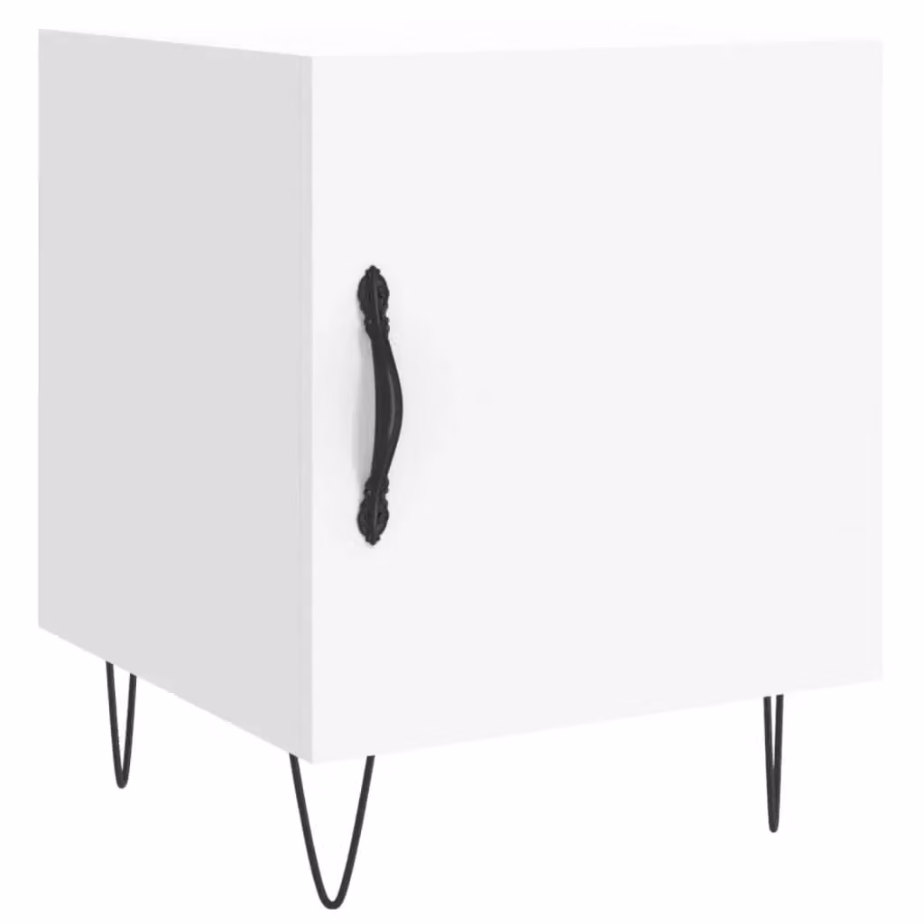 Berkfield Home White Bedside Cabinet W/D/H: 40 x 40 x 50 cm – 2