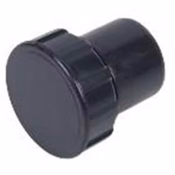 FloPlast 50mm Black ABS Plastic Waste Access Plug
