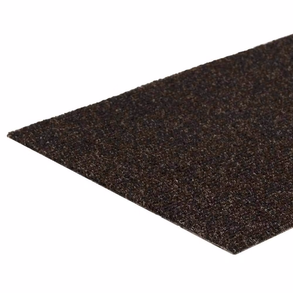Berkfield Home Self-adhesive Rectangular Stair Mats, 15 Pieces, Dark Brown, W: 60 cm, D: 25 cm – 4