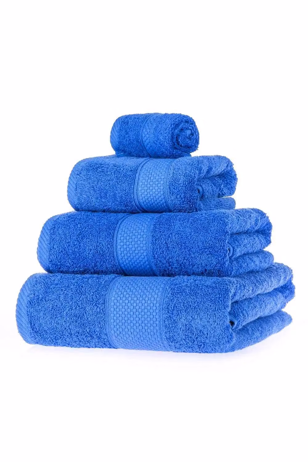 Homescapes Blue Turkish Cotton Bath Towel, 500 GSM, W/D/H: 130 x 70 x 70 cm – 2