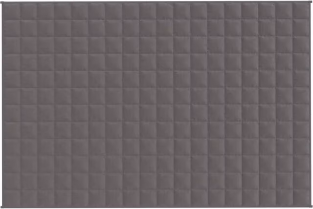 Berkfield Home Grey Weighted Blanket with Glass Beads, W: 122 cm, D: 183 cm, 9 kg – 1