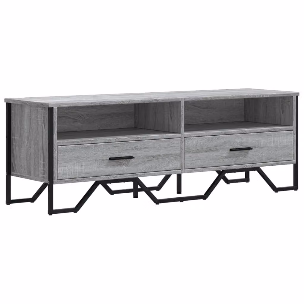 Berkfield Home Grey Sonoma TV Cabinet W/D/H: 122 x 34 x 41 cm – 2