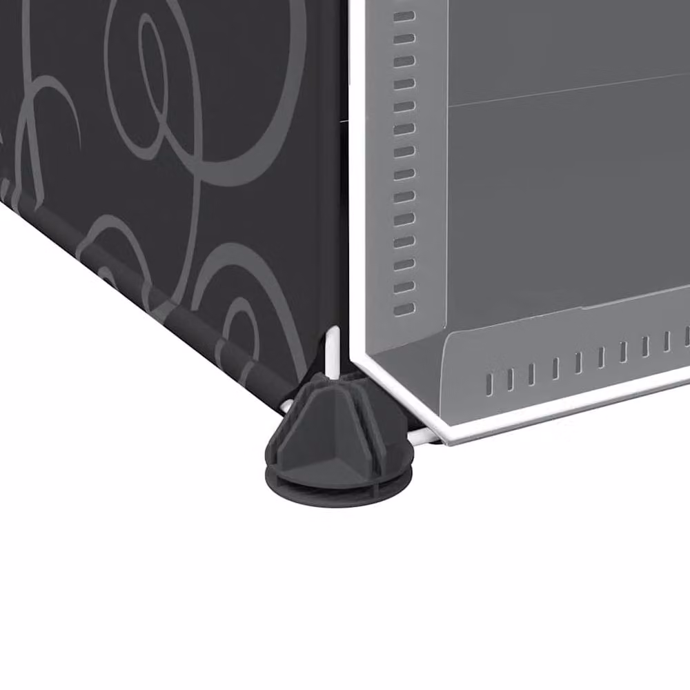 Berkfield Home 9-Cube Storage Organiser with Hinged Doors, Black – 5