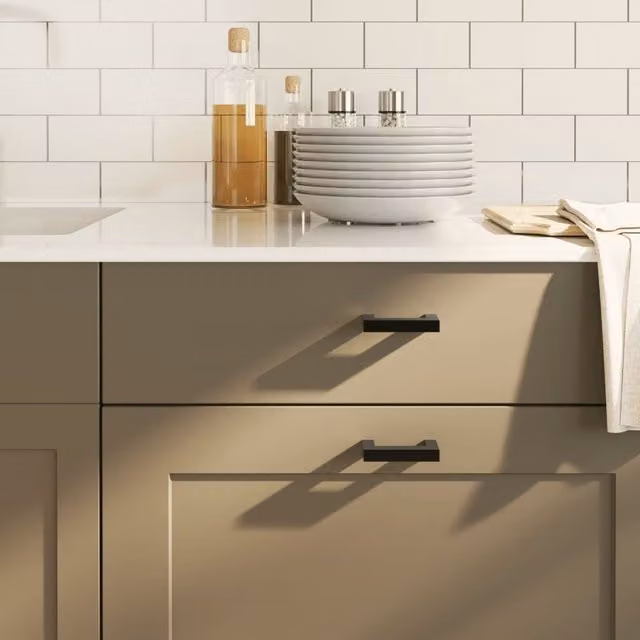 Berkfield Home 20 Pack Matt Black Stainless Steel Bar Cabinet Handles – 1