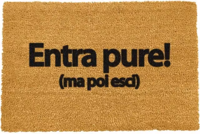 Artsy Entrapure Coir Doormat, Black, W: 60 cm, D: 40 cm