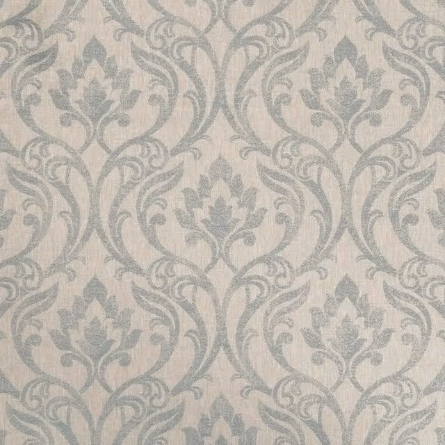 Clarke & Clarke Leyburn Fabric in Blue and Beige