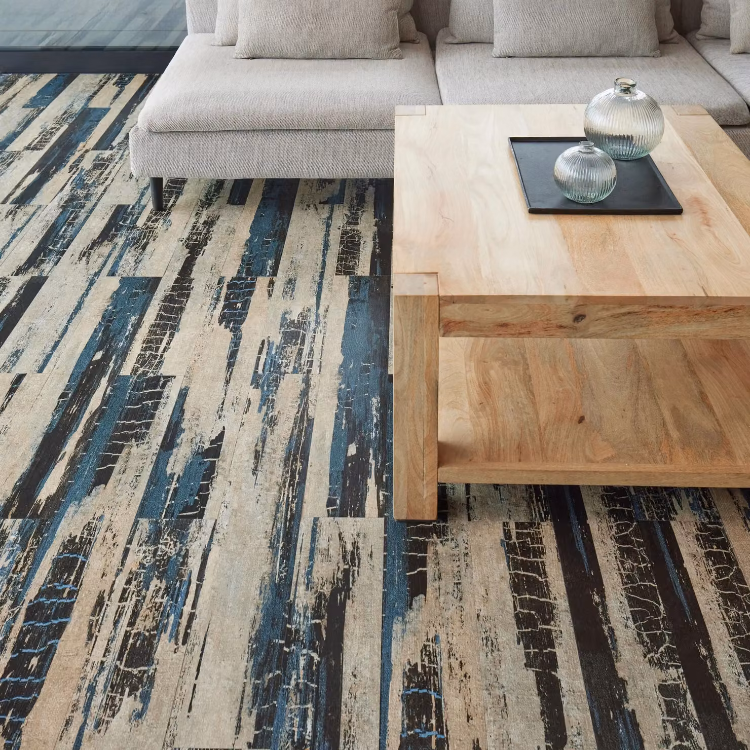 Novecrafto Self Adhesive Wood Look Vinyl Floor Planks, 36 Pack, Grey, W/D/H: 91.4 x 15.2 x 15.2 cm – 2